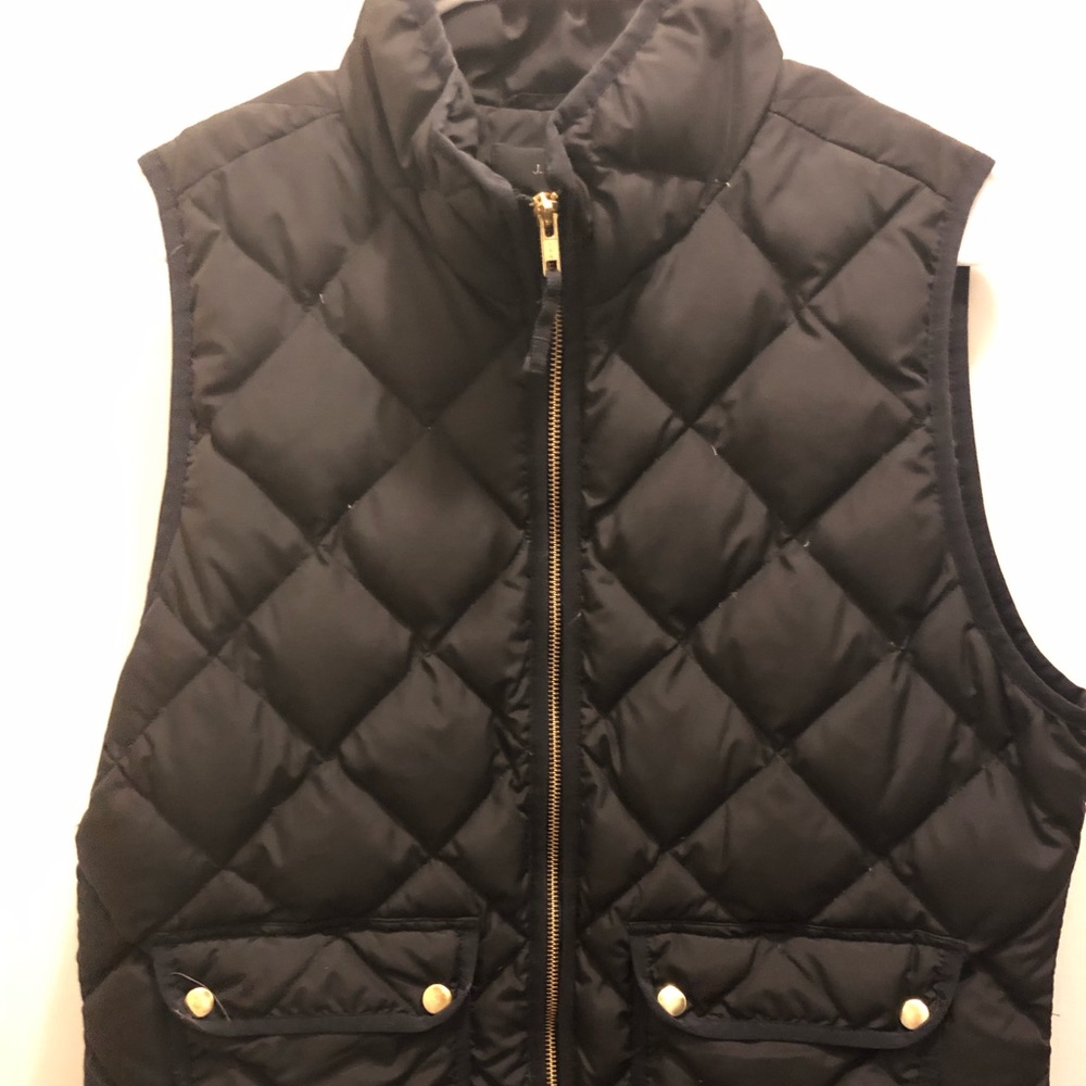 Black J.Crew Excursion Quilted Vest